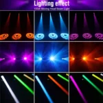 Cabezal Movil Beam 100w Gobos Figuras Prisma Audio Dmx Gbr - Imagen 2