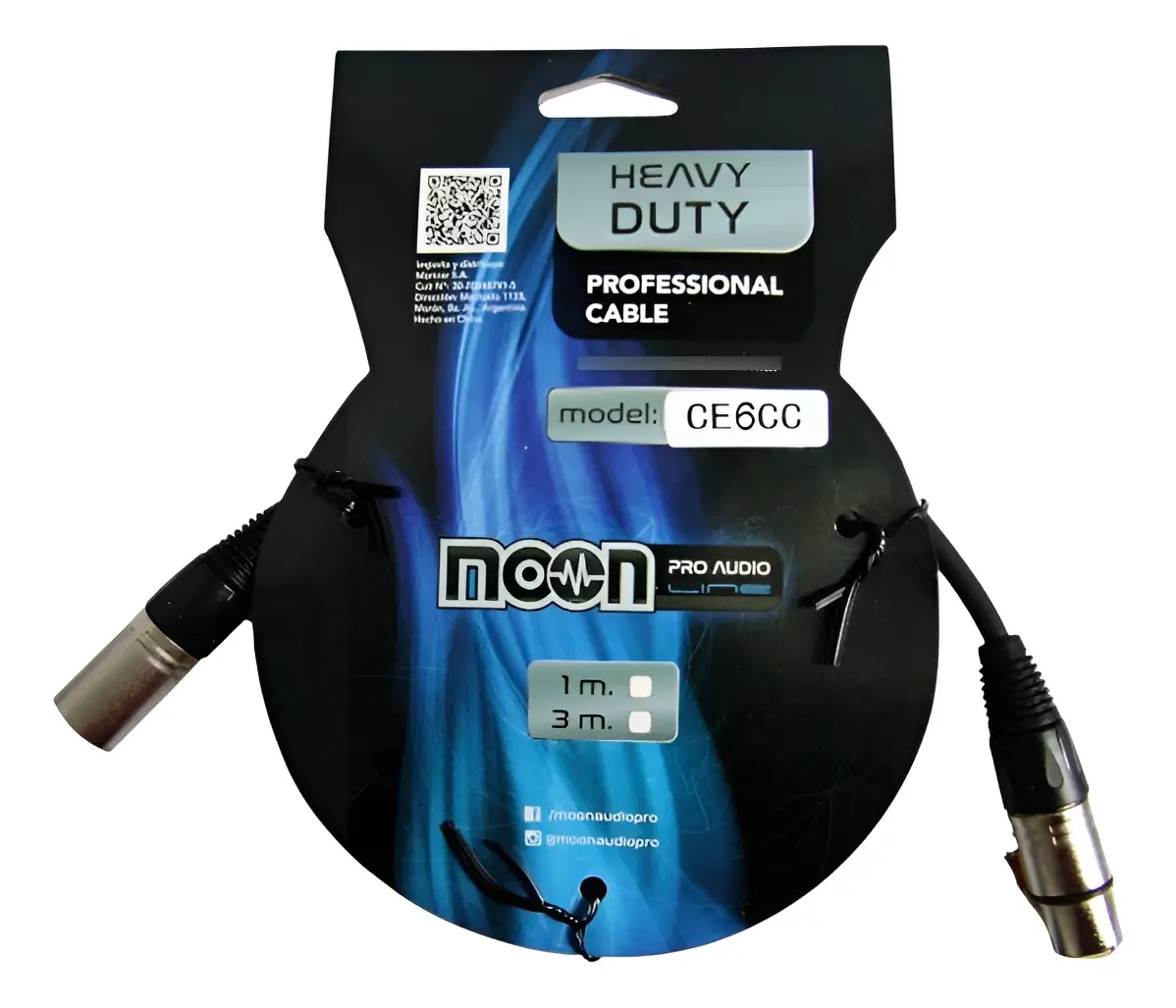 D_NQ_NP_2X_653153-MLA103619565438_012026-F Cable Mic. 6m Canon A Canon Moon Audio Pro Profesional - Imagen 1