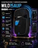 Parlante Moon Audio Wild15aup Con Bluetooth Negro - Imagen 4
