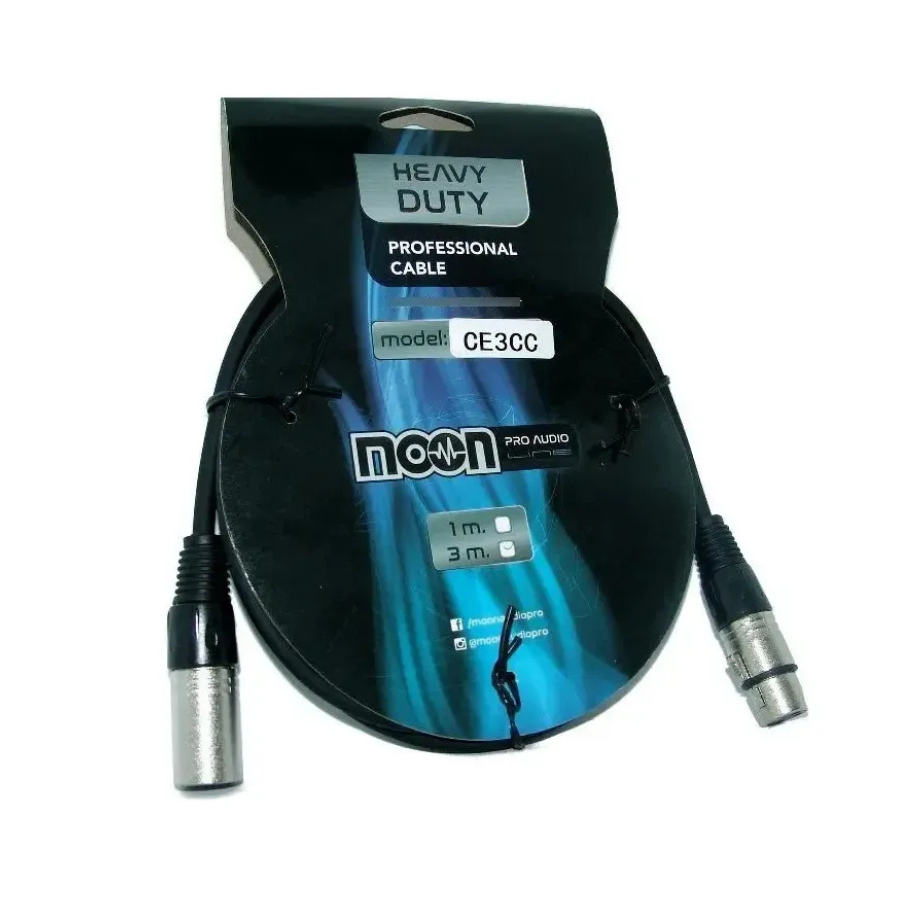 Diseño sin título (14) Cable De Micrófono Canon-canon 3 M Moon Audio Pro Ce3cc - Imagen 1