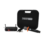 Microfono Inalambrico De Mano Recargable Moon Audio Live301 Negro