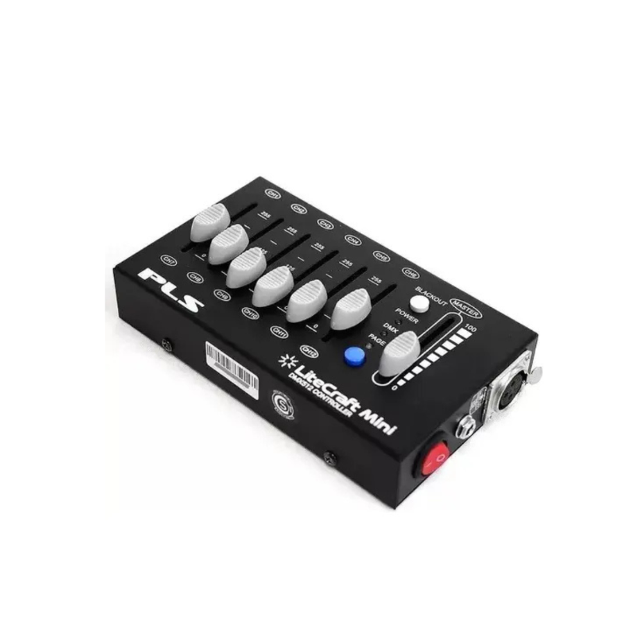 Diseño sin título (2) Consola Dmx De 12 Canales Pls Litecraft Mini Ideal Tacho Led - Imagen 1