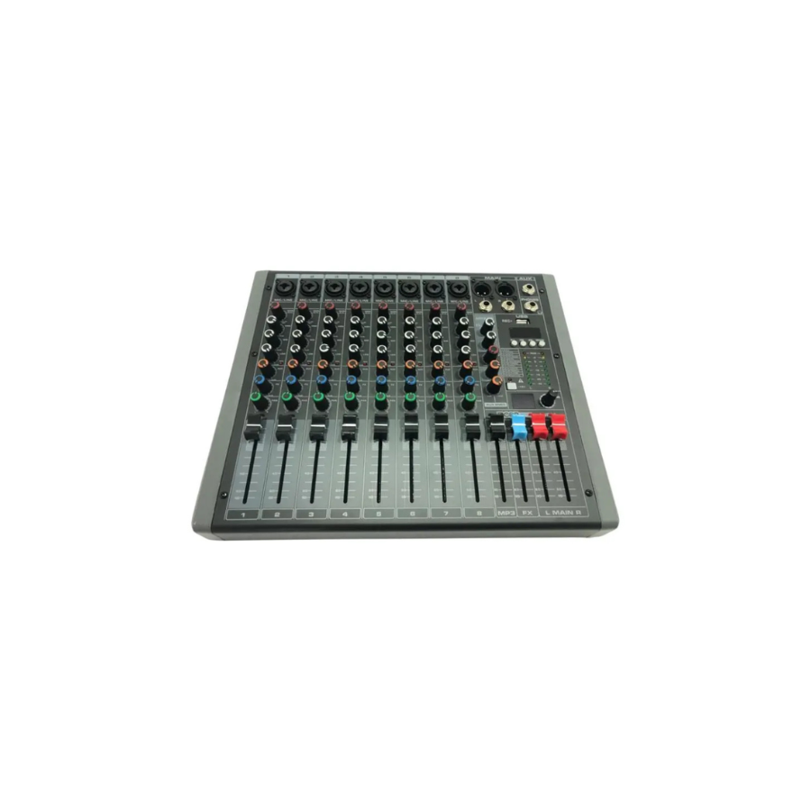 Diseño sin título (3) Moon Euro8 Consola De Sonido 8 Canales Usb Bluetooth - Imagen 1