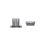 Set 4 Micrófonos Mano Inalambricos + Base + Valija Uhf 430
