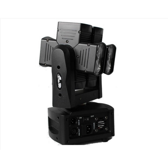 EFECTO-GBR-BEAM-LED-8-TD-WEB 2 Cabezal Movil Gbr Beam Led 8 Giro 360 Infinito 10w. Rgbw Dmx - Imagen 1
