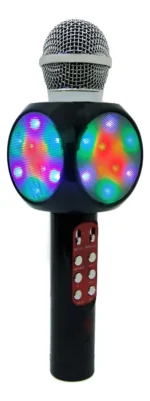 Microfono Senon Q10 Negro Bt Fm Usb Bateria Estuche Karaoke
