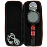 Microfono Senon Q10 Negro Bt Fm Usb Bateria Estuche Karaoke - Imagen 3