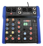 Mixer Moon Mx4 Consola Sonido 4 Ch 99 Efectos Bt Mp3 Usb Eq