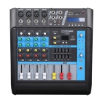 Consola De Sonido Potenciada Moon Pm402 Eq 4 Canales 250w+250w 4 Ohms
